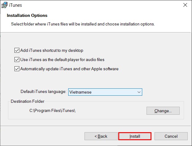 itunes installer apple