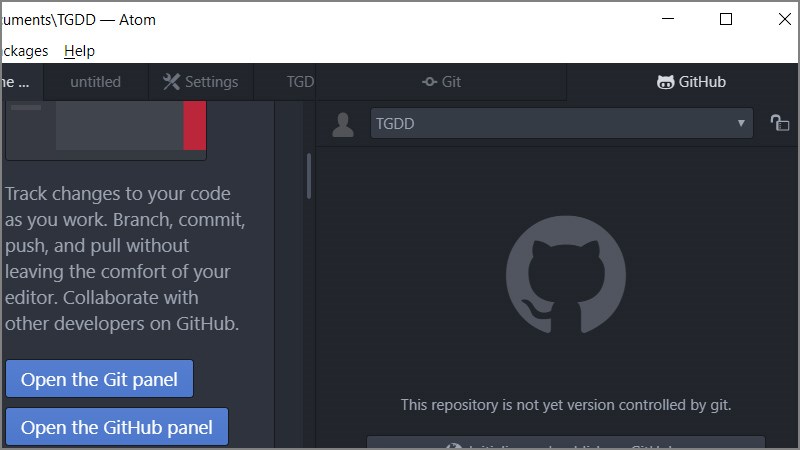 T&iacute;ch hợp với Git v&agrave; GitHub