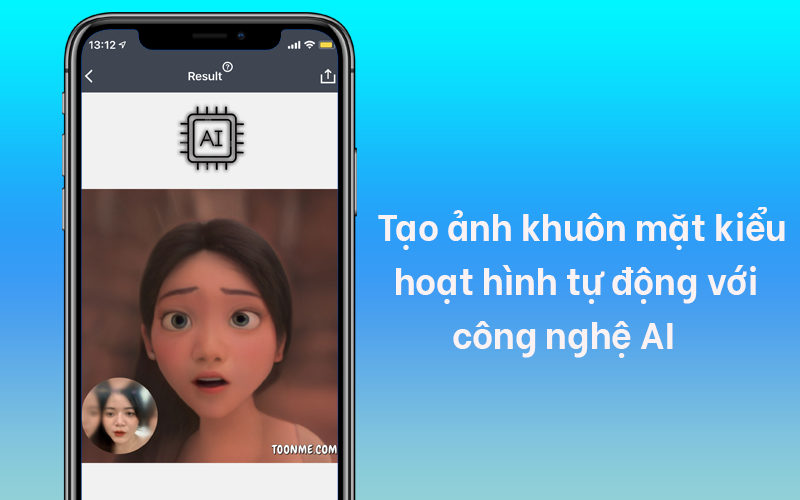 Tạo ảnh khu&ocirc;n mặt phong c&aacute;ch hoạt h&igrave;nh tự động với c&ocirc;ng nghệ AI