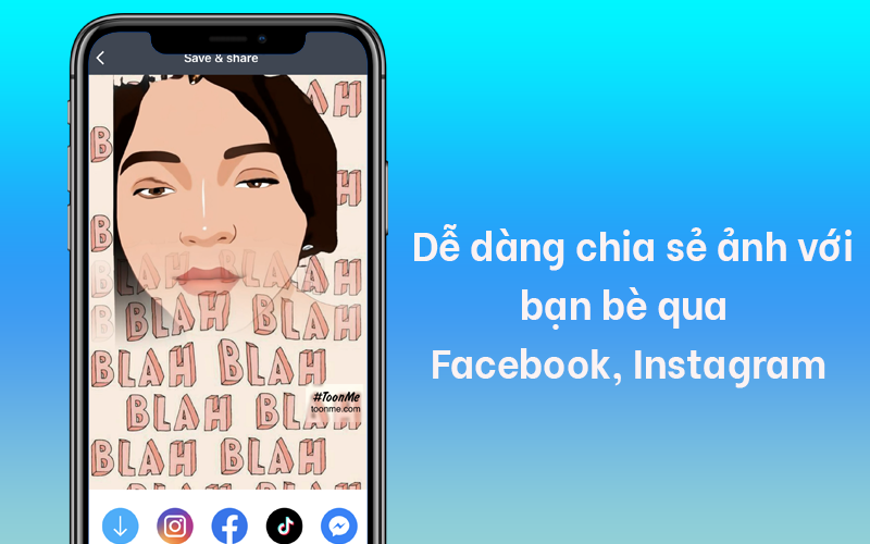 Dễ d&agrave;ng chia sẻ ảnh với gia đ&igrave;nh, bạn b&egrave; qua Facebook, Instagram