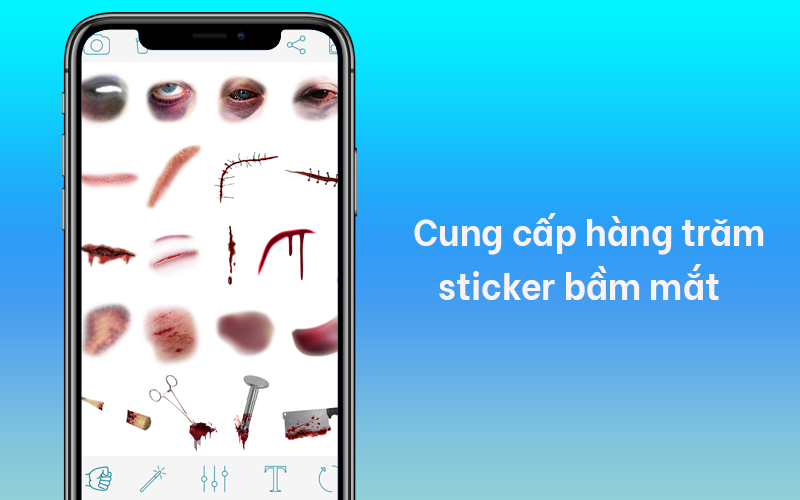 Cung cấp hàng trăm sticker bầm mắt Cung cấp hàng trăm sticker bầm mắt