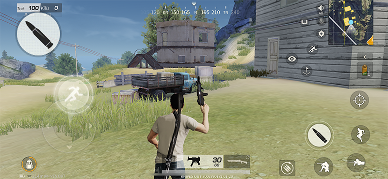 Nhặt đồ v&agrave; chiến đấu với địch