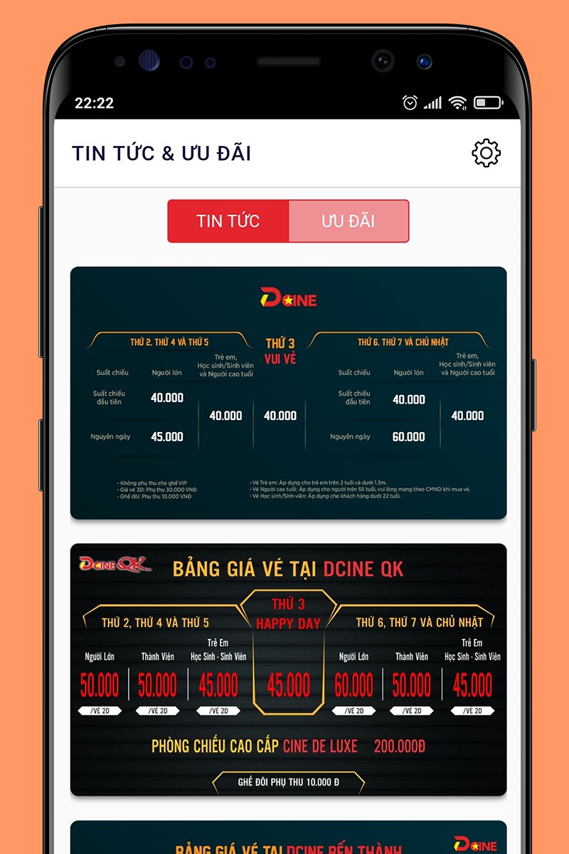 Cập nhật thông tin khuyến mãi, ưu đãi liên tục