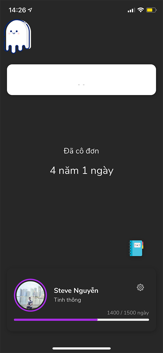 Ứng dụng giúp đếm ngày bạn đã cô đơn