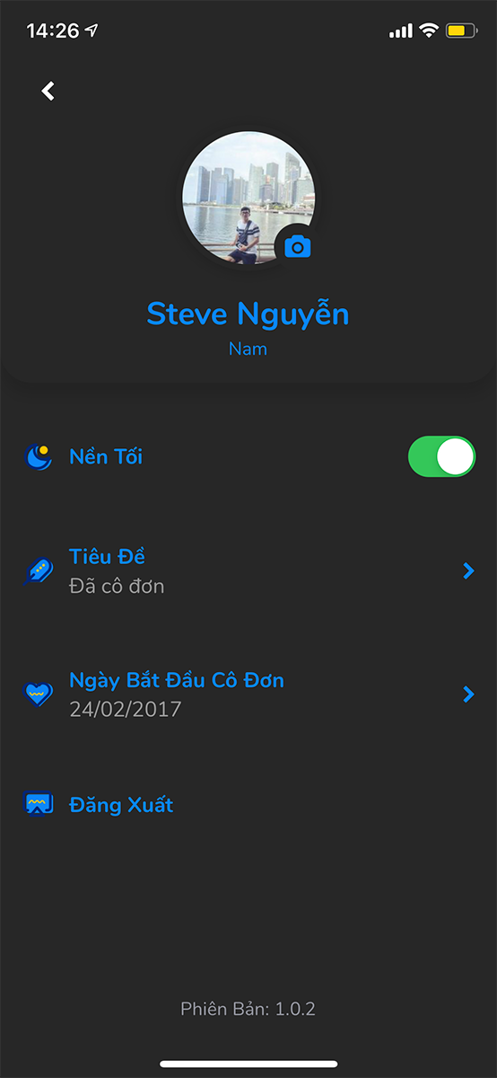 Hỗ trợ giao diện nền tối Dark Mode