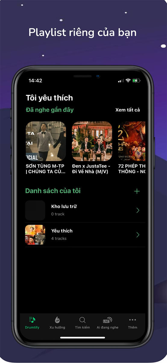 Th&ecirc;m b&agrave;i h&aacute;t y&ecirc;u th&iacute;ch v&agrave;o danh s&aacute;ch Playlist