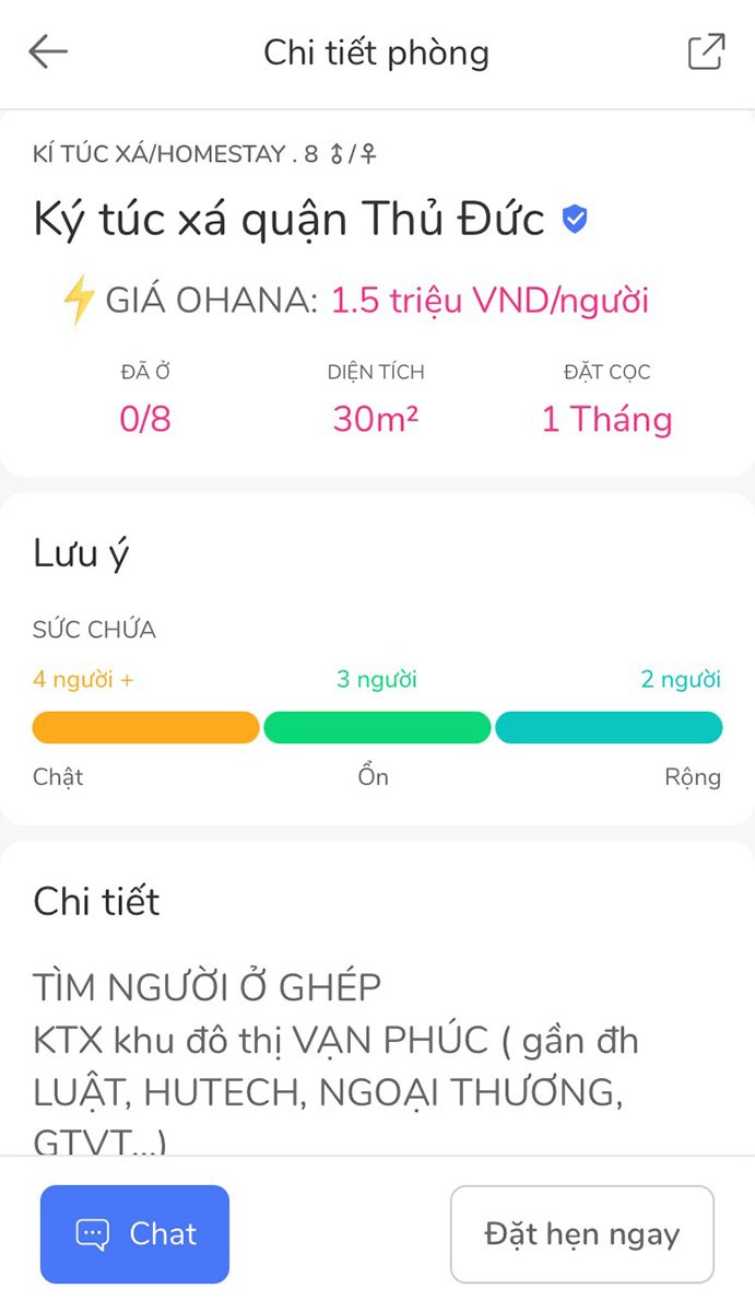 Thông tin cực chi tiết và dễ nhìn