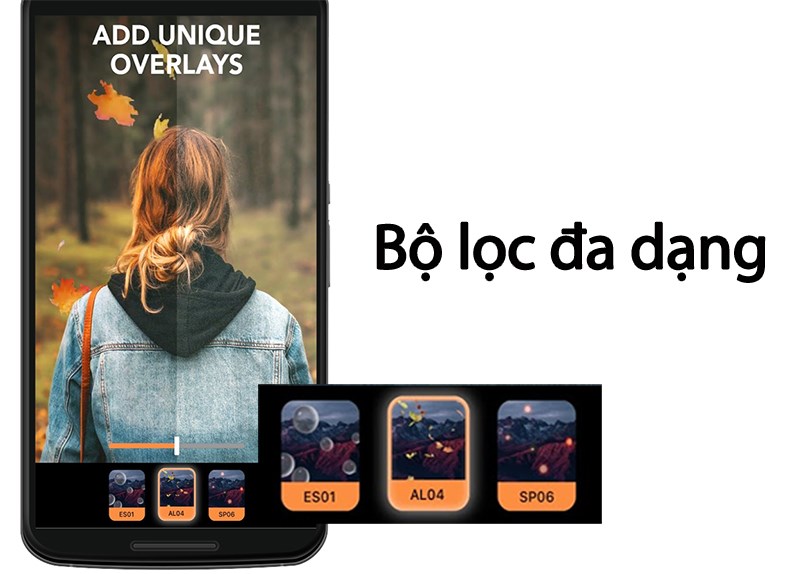 Bộ lọc m&agrave;u đa dạng