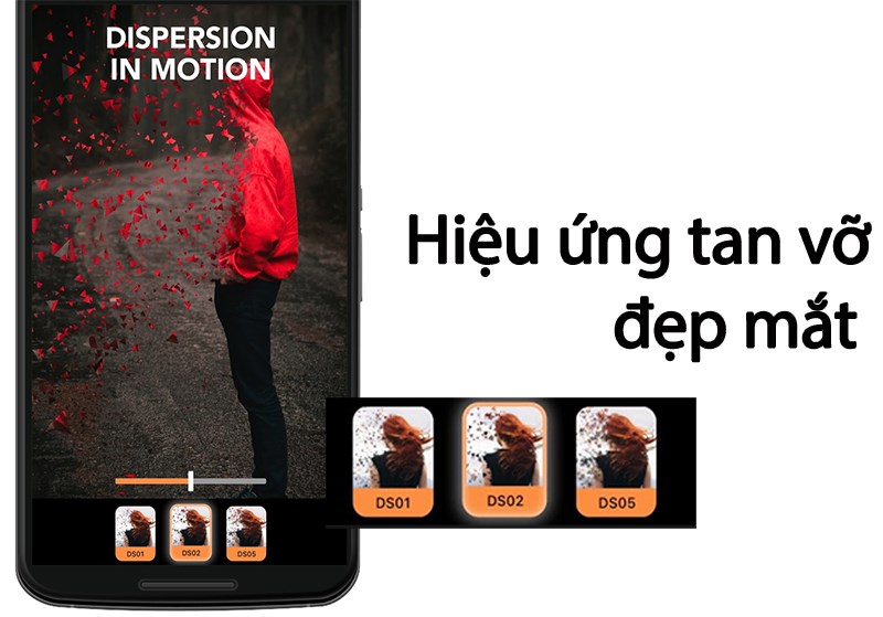 Hiệu ứng tan vỡ đẹp mắt