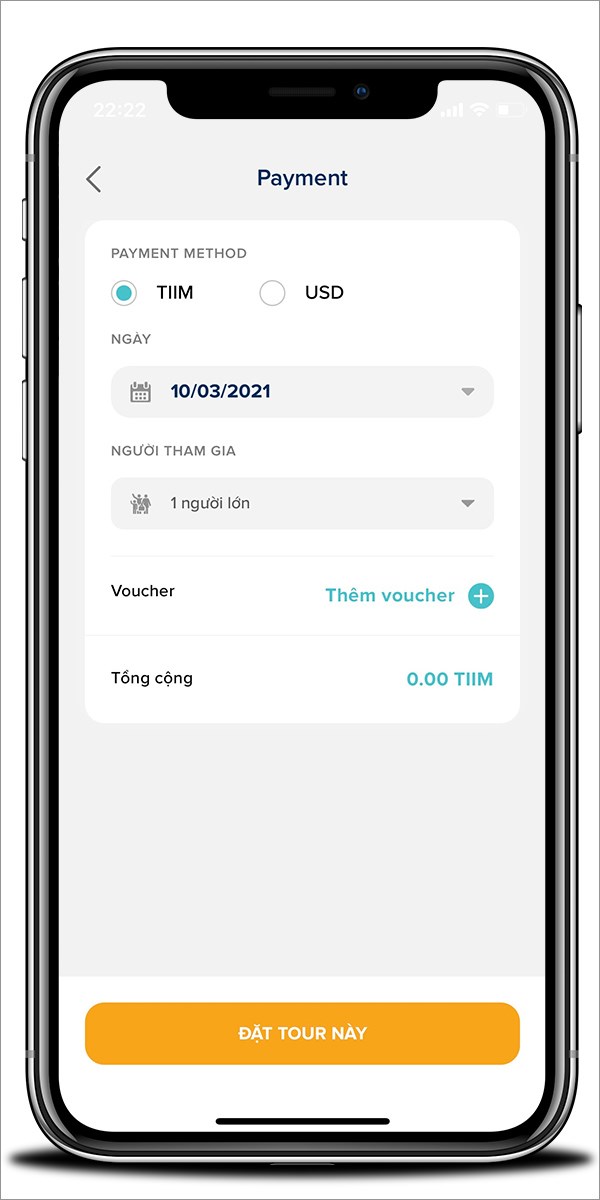 Sử dụng TIIM để thanh toán