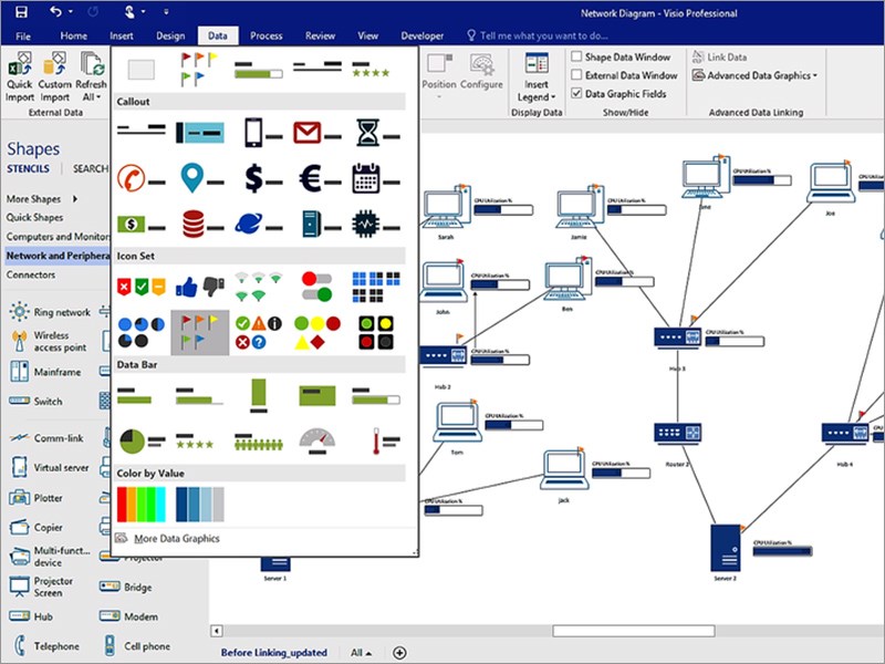 Microsoft Visio: \