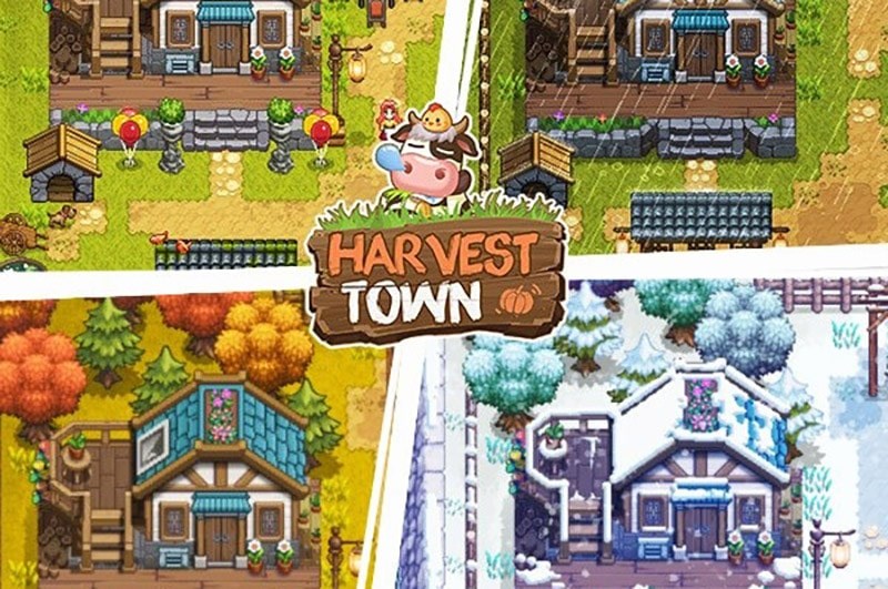 Cảnh quang 4 mùa trong Harvest Town