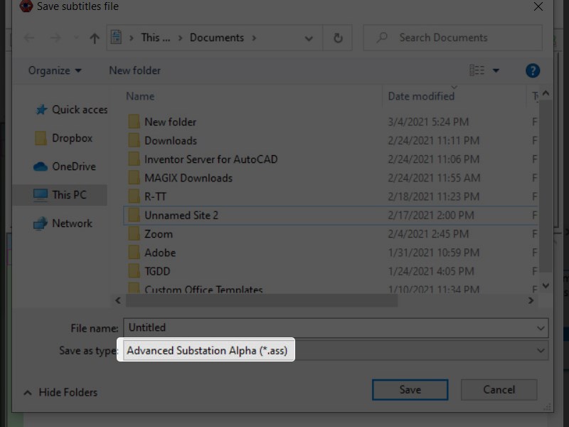 Chuyển đổi ho&agrave;n to&agrave;n tệp SRT th&agrave;nh ASS