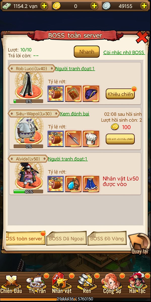 Boss to&agrave;n server