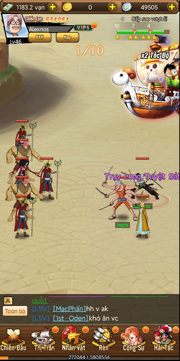 V&agrave; khi&ecirc;u chiến để đối đầu với những t&ecirc;n thủ lĩnh