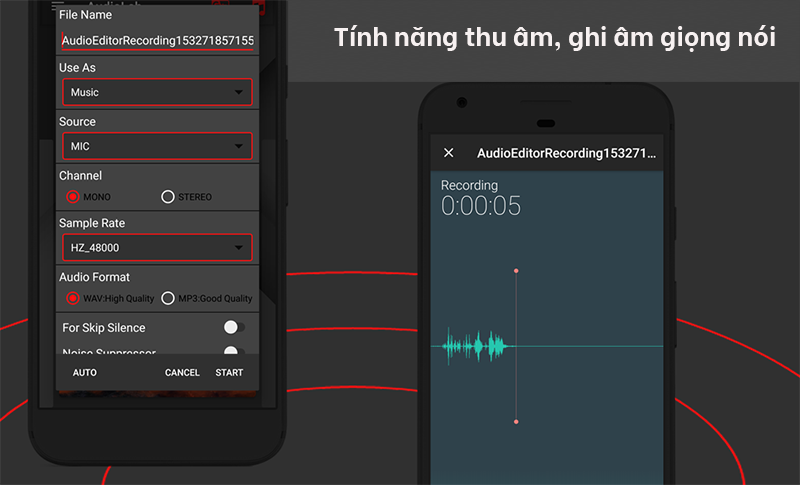 T&iacute;nh năng thu &acirc;m, ghi &acirc;m giọng n&oacute;i