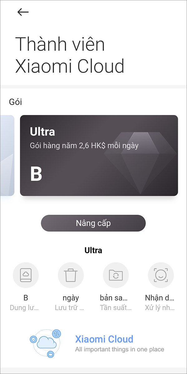 Nâng cấp gói lưu trữ lên đến 2TB Nâng cấp gói lưu trữ lên đến 2TB