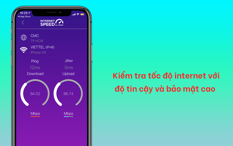 Kiểm tra tốc độ internet với độ tin cậy và bảo mật cao