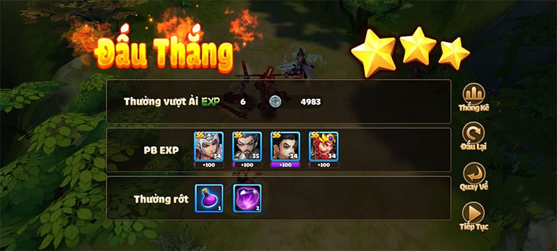 Phần thưởng d&agrave;nh cho người chơi khi gi&agrave;nh chiến thắng l&agrave; v&ocirc; số vật phẩm n&acirc;ng cấp gi&aacute; trị