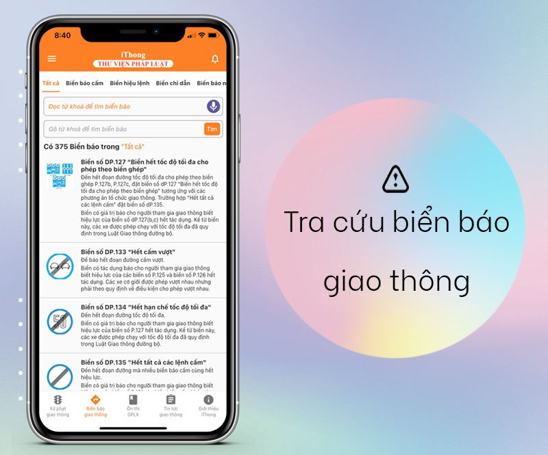Tra cứu biển b&aacute;o giao th&ocirc;ng