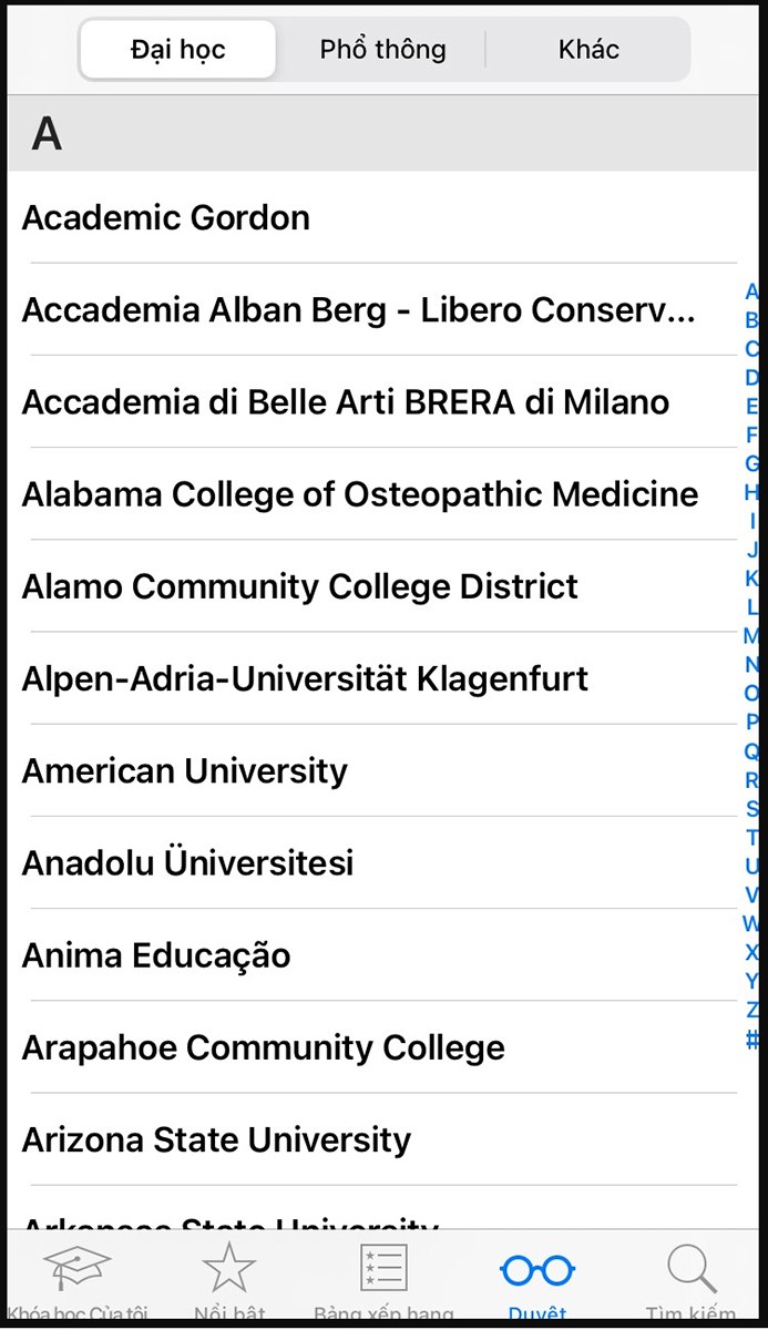 Danh sách trường đại học Danh sách trường đại học