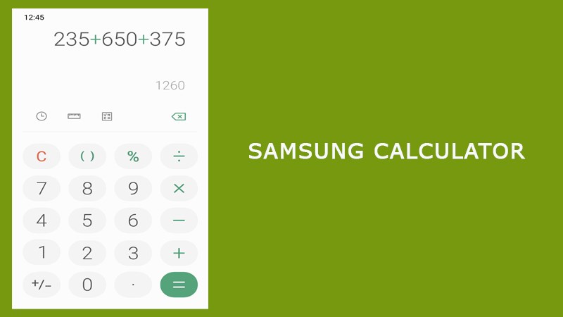 Samsung Calculator: Ứng dụng Máy tính mặc định trên thiết bị Samsung