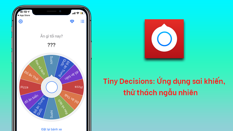 Tiny Decisions: Ứng dụng sai khiến, thử thách ngẫu nhiên Tiny Decisions: Ứng dụng sai khiến, thử thách ngẫu nhiên