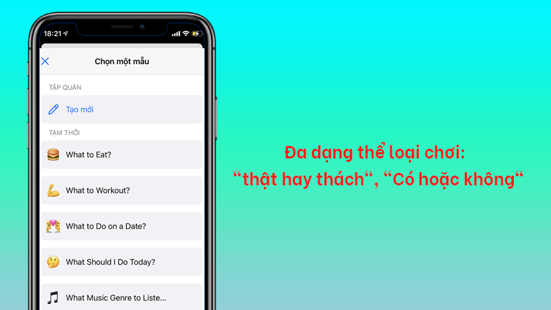 Đa dạng thể loại chơi Đa dạng thể loại chơi