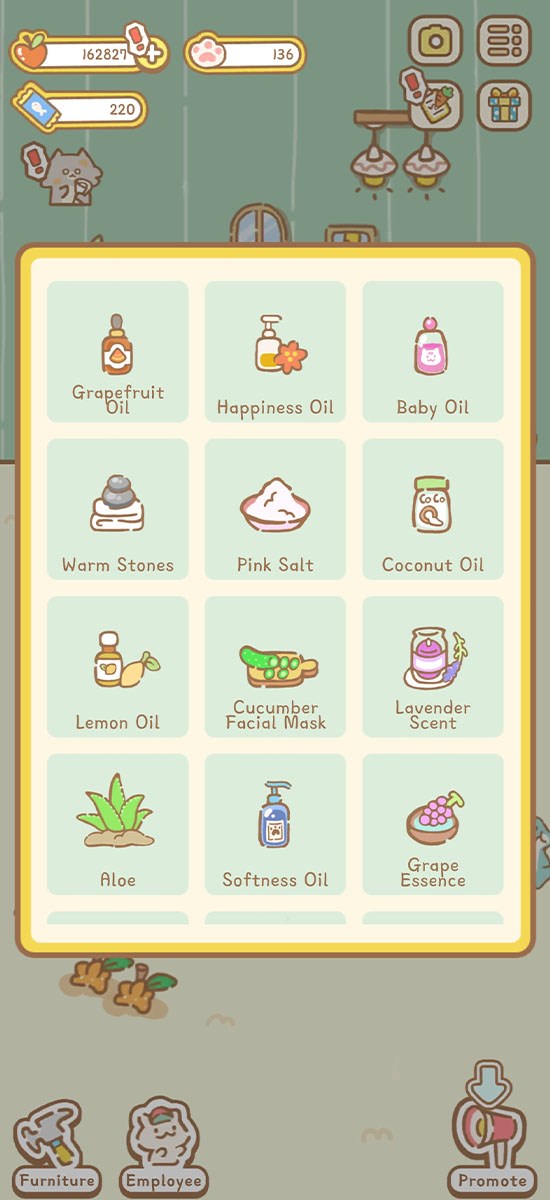 V&ocirc; số c&aacute;c nguy&ecirc;n liệu trị liệu, thư gi&atilde;n kh&aacute;c nhau