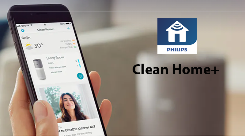Clean Home+: Ứng dụng giám sát chất lượng không khí của Philips