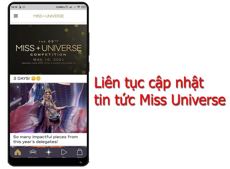 Theo dõi các bản tin về cuộc thi Miss Universe