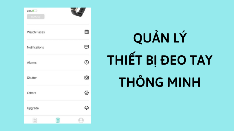 Quản l&yacute; c&aacute;c c&agrave;i đặt cho thiết bị đeo tay th&ocirc;ng minh