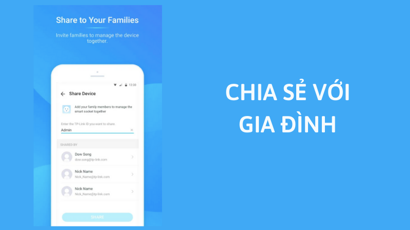 Chia sẻ quyền quản l&yacute; với c&aacute;c th&agrave;nh vi&ecirc;n trong gia đ&igrave;nh