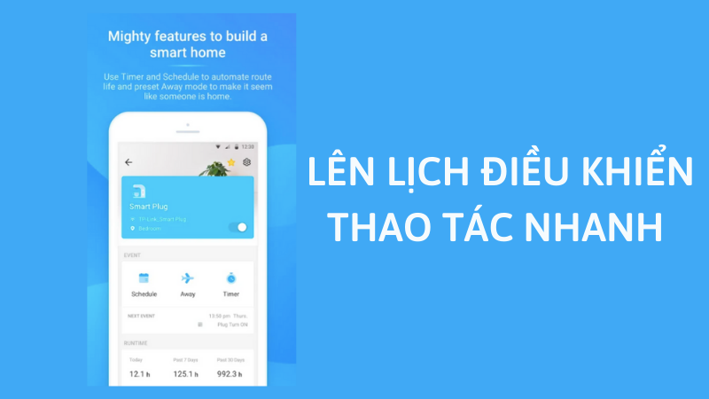 L&ecirc;n lịch bật/tắt cho c&aacute;c thiết bị th&ocirc;ng minh