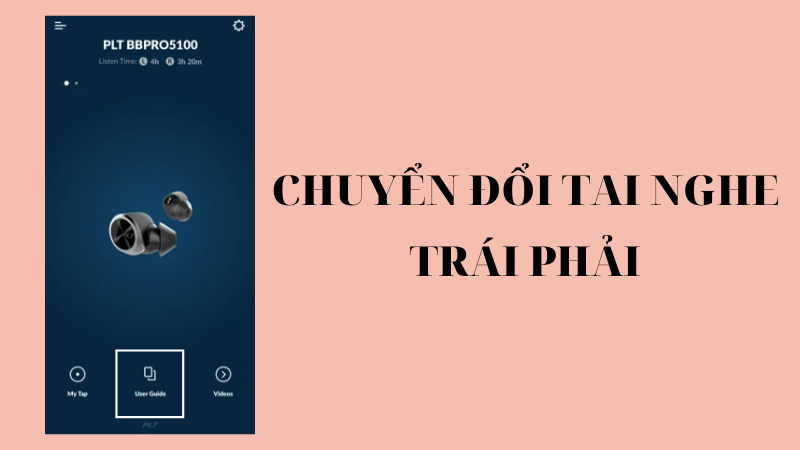 Chuyển điều khiển tai nghe từ tai nghe b&ecirc;n phải sang tai nghe b&ecirc;n tr&aacute;i