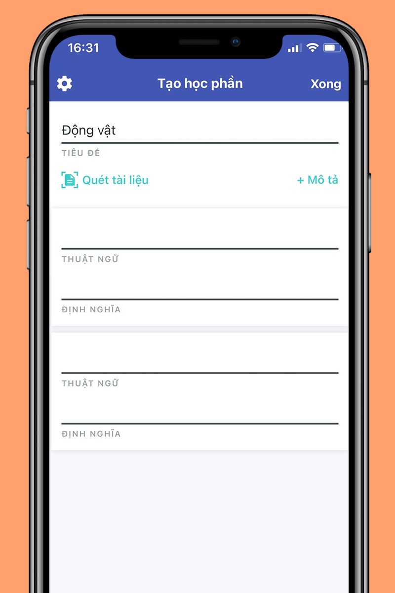 Tự tạo thẻ ghi nhớ c&aacute;c chủ đề từ vựng 