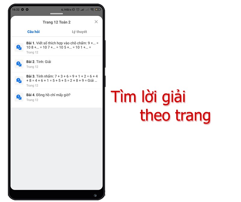 Tìm bài giải theo trang SGK