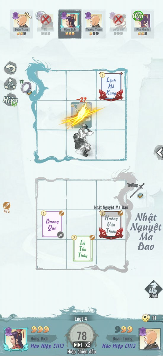 Người chơi sẽ cần sử dụng những anh h&ugrave;ng của m&igrave;nh để đ&aacute;nh bại đối thủ