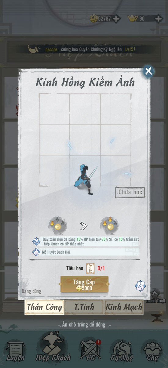 Người chơi cần sử dụng thẻ b&agrave;i v&agrave; tiền v&agrave;ng để n&acirc;ng cấp anh h&ugrave;ng