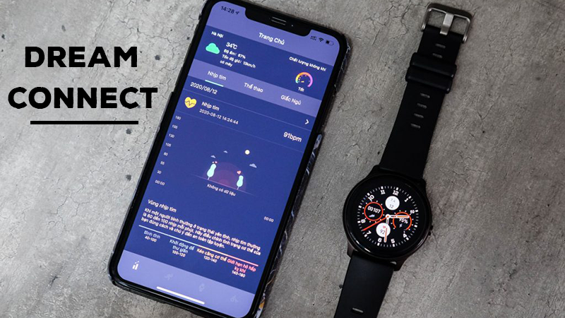 Dream Connect: Ứng dụng quản l&yacute; khả năng vận động qua đồng hồ th&ocirc;ng minh