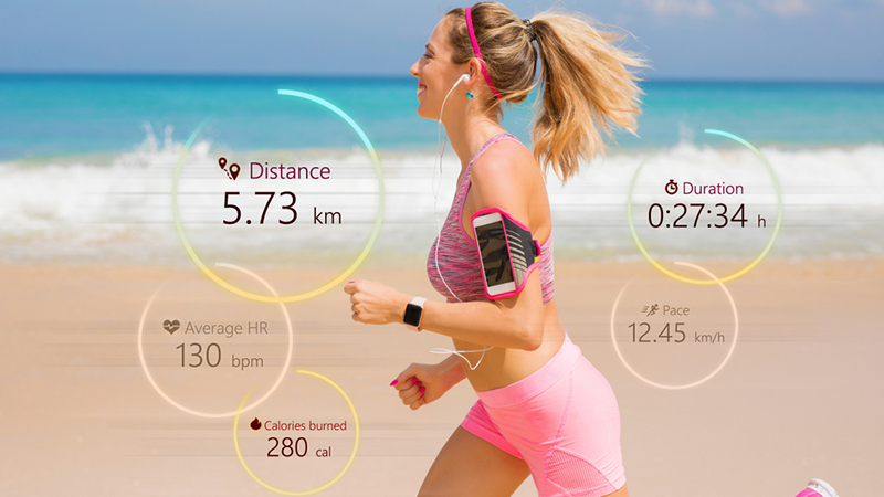 Dream Connect sẽ t&iacute;nh to&aacute;n mức ti&ecirc;u thụ calo trong mỗi lần luyện tập thể thao