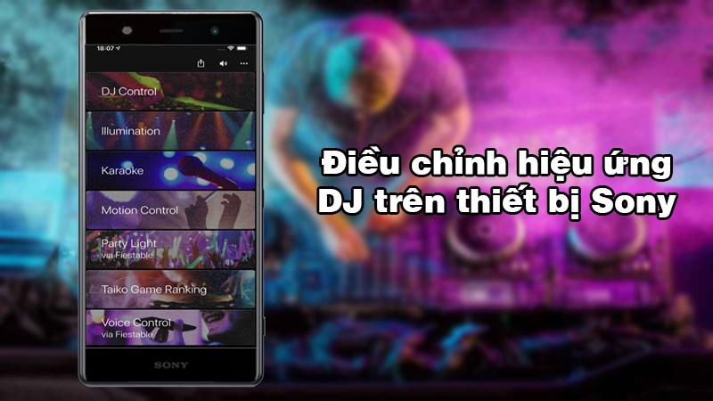 Điều chỉnh hiệu ứng DJ