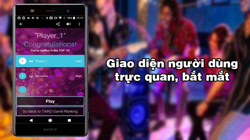 Giao diện người dùng trực quan, bắt mắt