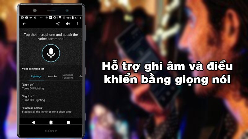 Hỗ trợ tính năng ghi âm và điều khiển bằng giọng nói