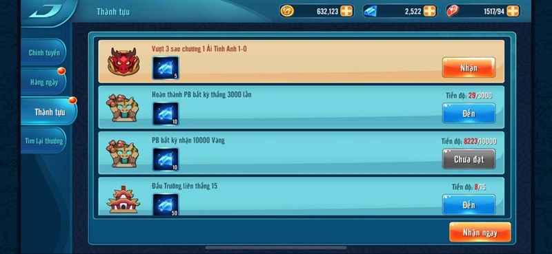 C&oacute; rất nhiều nhiệm vụ kh&aacute;c nhau trong game