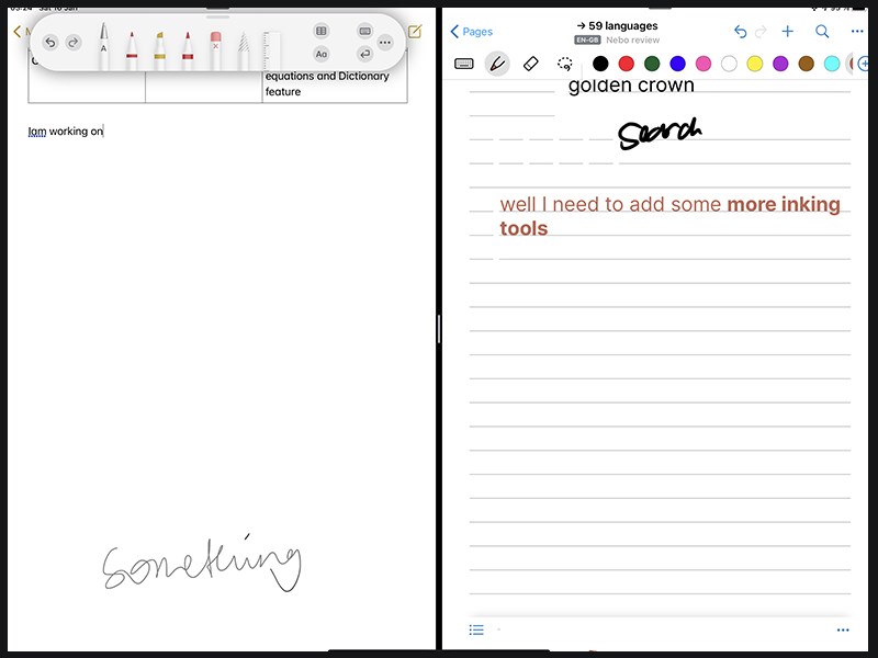 Nebo có rất nhiều công cụ để viết và vẽ Nebo có rất nhiều công cụ để viết và vẽ