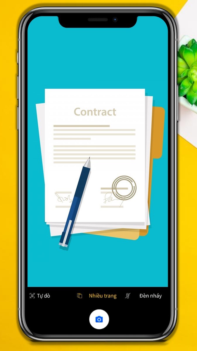 Qu&eacute;t t&agrave;i liệu bằng camera để tạo file PDF