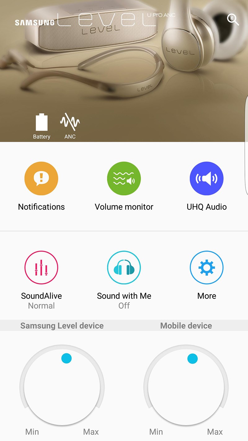 Giao diện của Samsung Level
