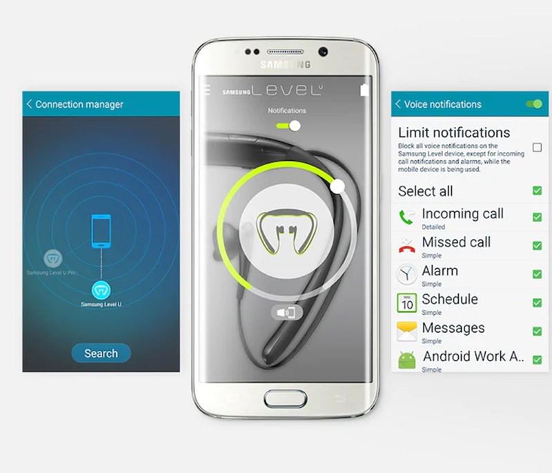 Samsung Level hỗ trợ cả th&ocirc;ng b&aacute;o bằng giọng n&oacute;i