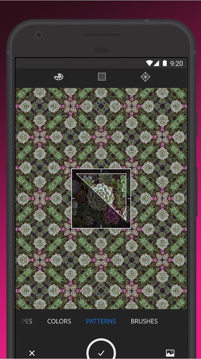 Pattern - Tạo c&aacute;c mẫu hoa văn, họa tiết nghệ thuật từ ảnh chụp tr&ecirc;n camera